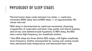 UNDERSTANDING SLEEP AND ITS IMPLICATIONS IN ANAESTHESIA | PPTX