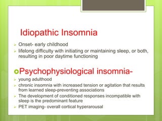 Incompatible Development Sleep and its disorders | PPTX