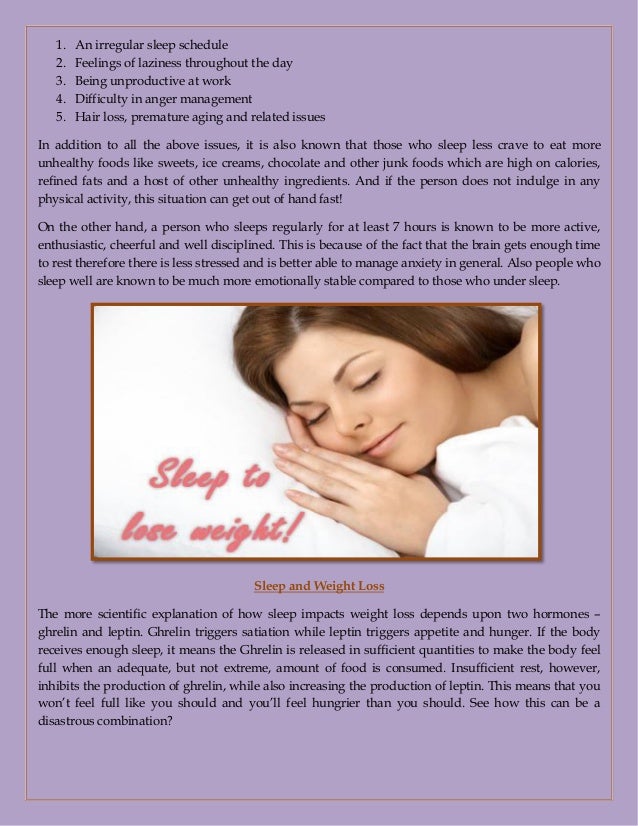 Does Sleep Affect Weight Loss