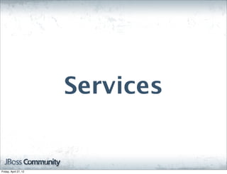 Services


Friday, April 27, 12
 