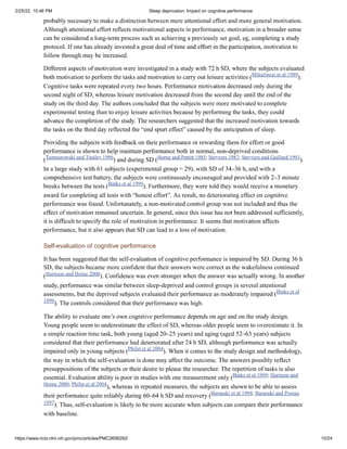 Sleep deprivation impact on cognitive performance | PDF