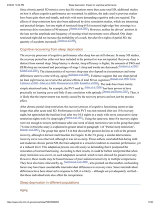 Sleep deprivation impact on cognitive performance | PDF