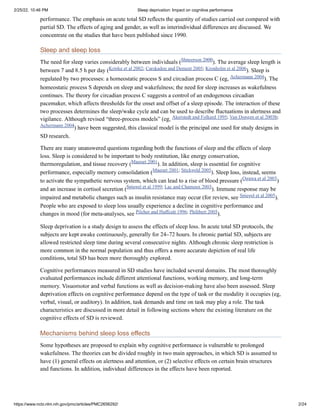 Sleep deprivation impact on cognitive performance | PDF
