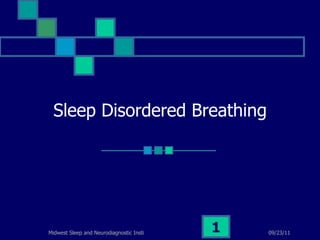 Sleep Disordered Breathing 