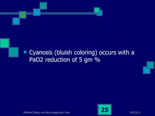 Cyanosis (bluish coloring) occurs with a PaO2 reduction of 5 gm % 