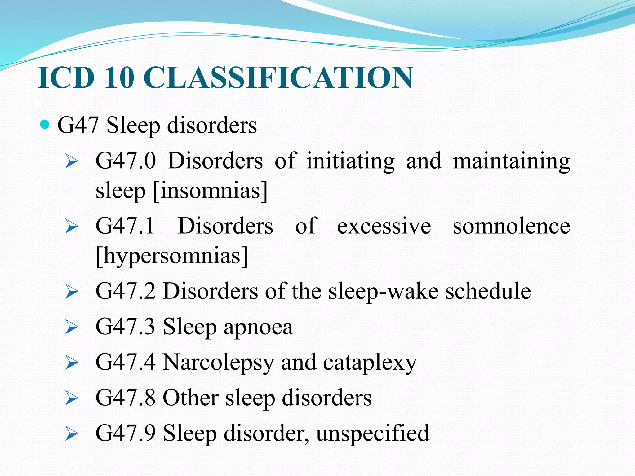 Sleep disorders | PPTX