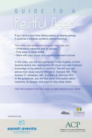 A Guide to a Restful Sleep