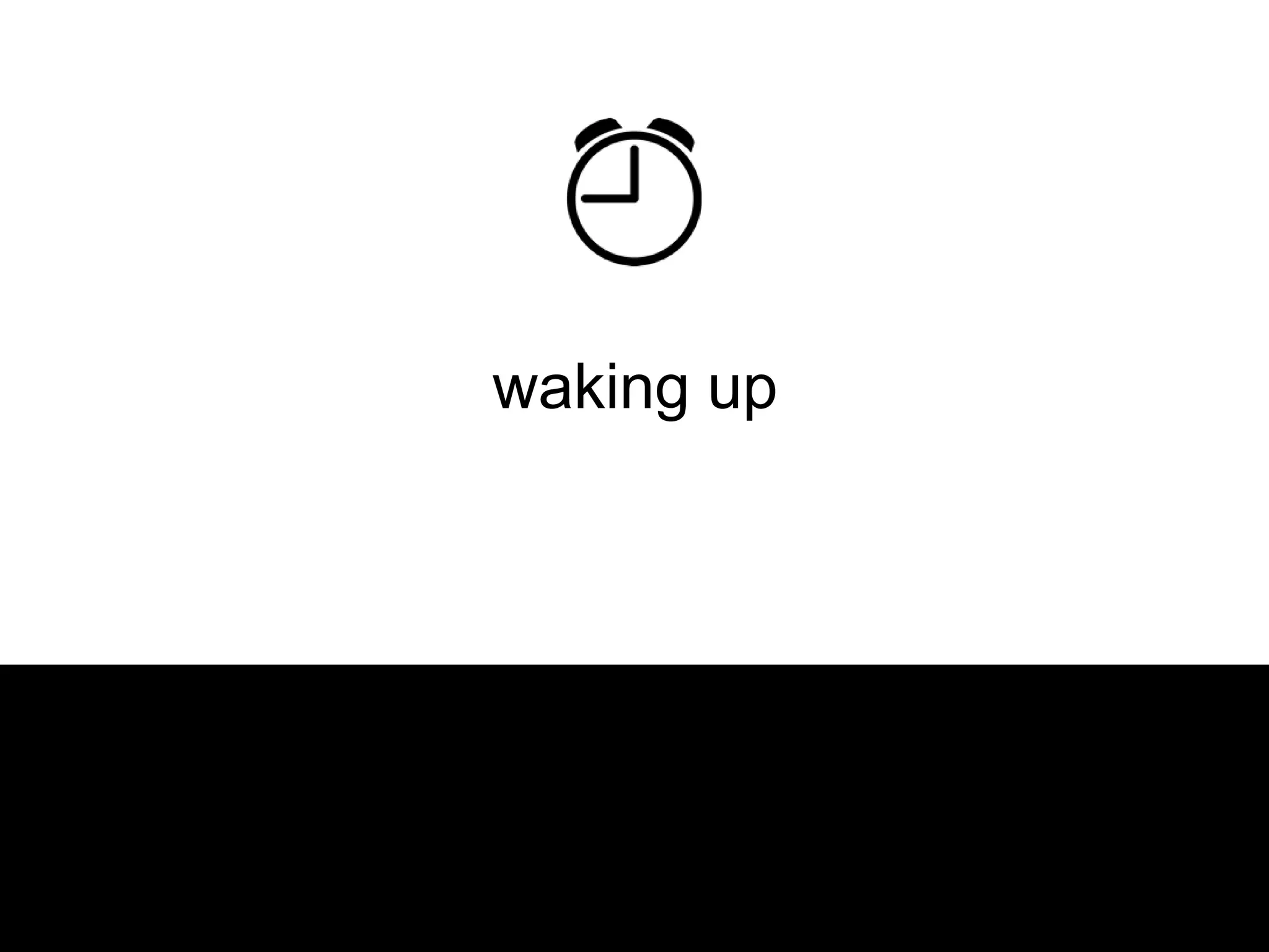It also promotes increases in deep
sleep and reduces awakenings
Regular exercise makes us
tired
 
