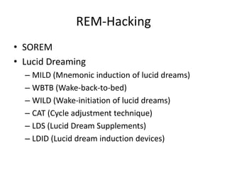 Sleep Hacking
