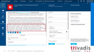 Sleeping with the enemy - Oracle @ Azure18 19.11.2015
 