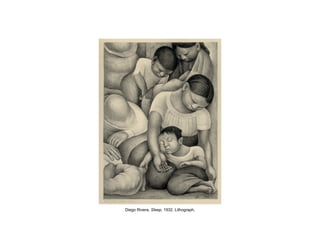 Diego Rivera, Sleep, 1932. Lithograph.
 