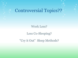 Sleep Presentation