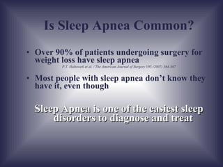 Sleep Apnea Symptoms Nighttime Snoring Choking Gasping Restless Sleep Frequent Urination Daytime Sleepiness Fatigue  Increased Accidents Poor Concentration Poor Job Performance 