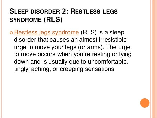Sleep problems and disturbances