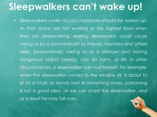 Sleepwalking | PPT