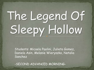 Students: Micaela Paolini, Julieta Gomez,
Daniela Asin, Melanie Wieryszko, Natalia
Sanchez

-SECOND ADVANCED MORNING-
 