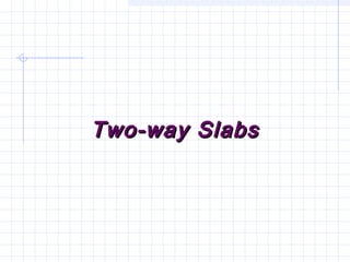 Two-way SlabsTwo-way Slabs
 