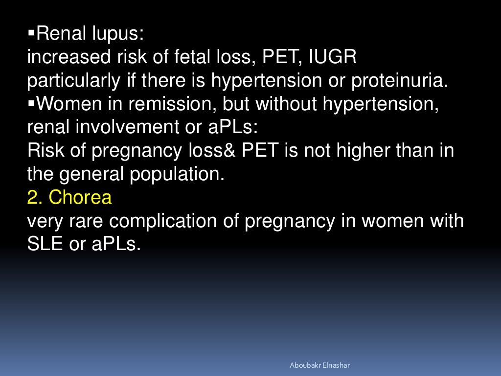 Systemic lupus erythematosus During pregnancy