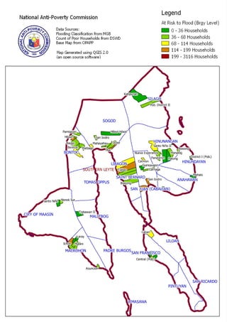 Southern Leyte flood risk areas #YolandaPH