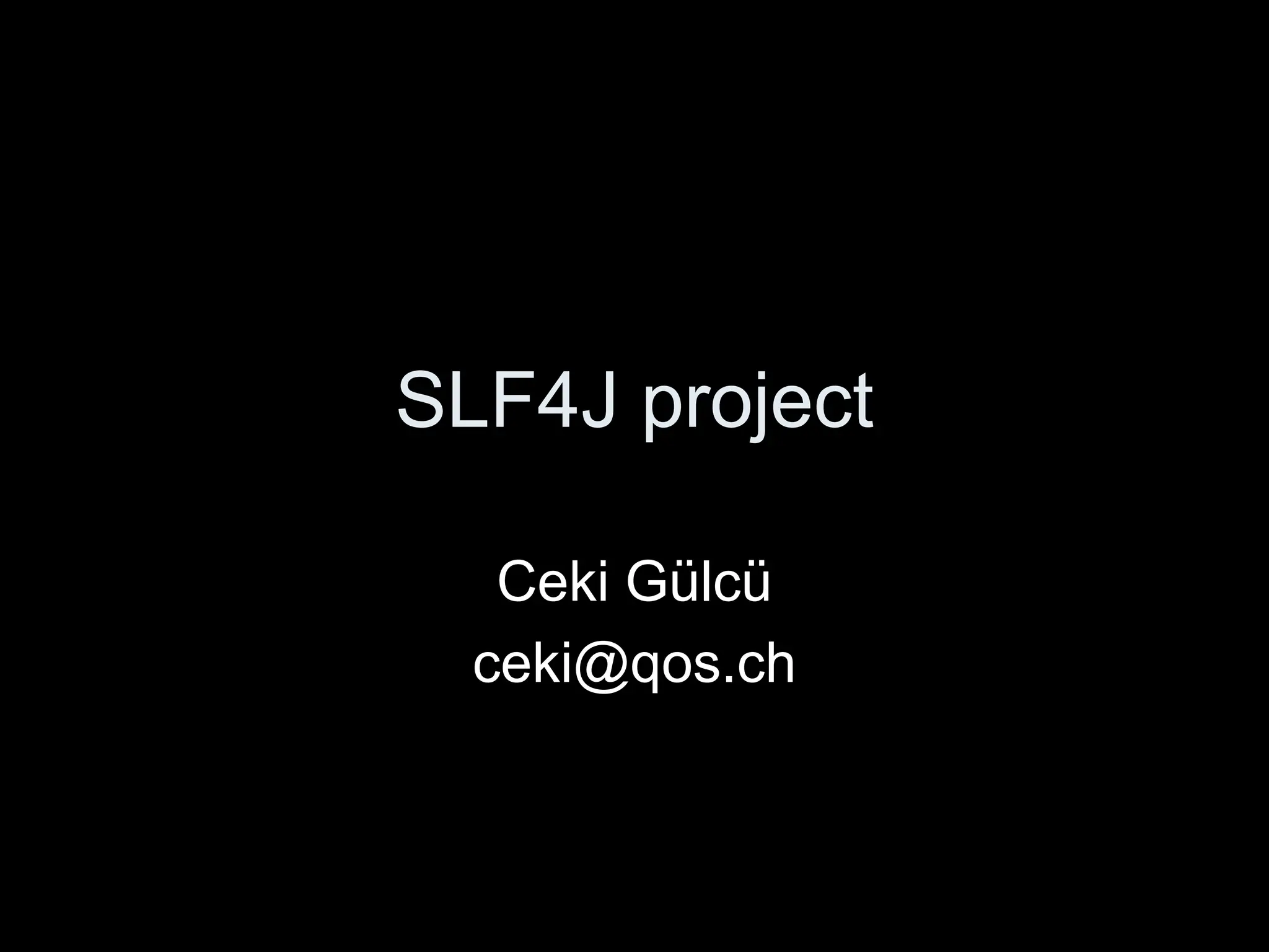 slf4jin10slides Jakarta Commons Logging PPT