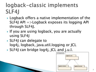 SLF4J+Logback | PPTX | Programming Languages | Computing