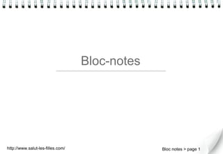 Bloc-notes   