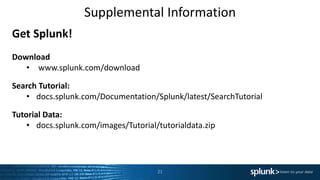 Getting Started with Splunk Enterprise | PPTX