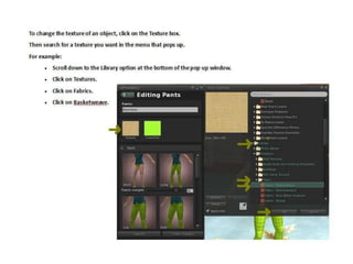 Second Life How-To's | PPTX