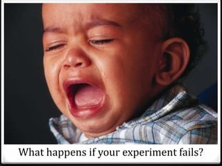 What happens if your experiment fails?