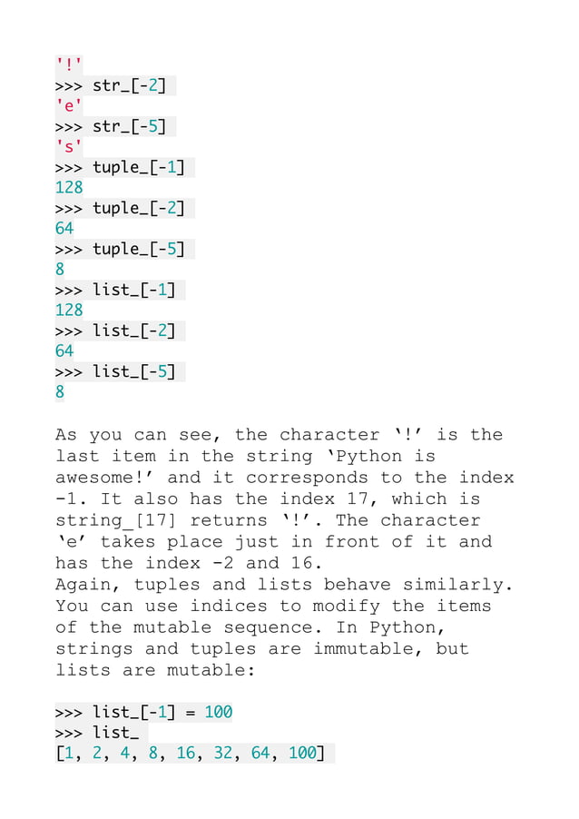 Slicing in Python - What is It? | PDF