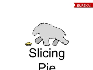 EUREKA!
@GruntFunds
www.SlicingPie.com/feedback
Slicing Pie
 