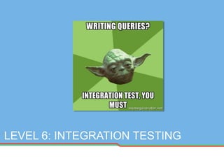 LEVEL 6: INTEGRATION TESTING
 