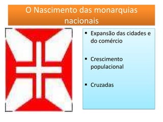 O Nascimento das monarquias nacionaisExpansão das cidades e do comércio