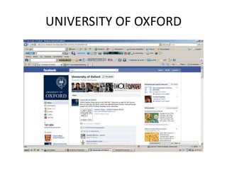 UNIVERSITY OF OXFORD