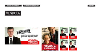 IL TEMA DELL’IDENTITÀ   > COMUNICAZIONE POLITICA   FF3300




VENDOLA
 