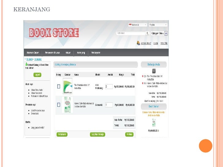 Sistem Aplikasi Penjualan Toko Buku Online berbasis web