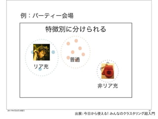 出展：今日から使える！ みんなのクラスタリング超入門
 