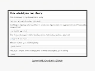 jquery / README.md - GitHub
 