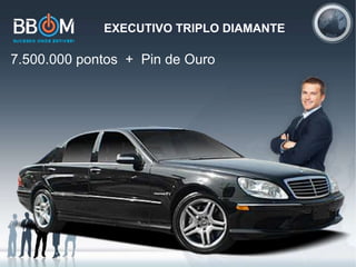 EXECUTIVO TRIPLO DIAMANTE
7.500.000 pontos + Pin de Ouro
 