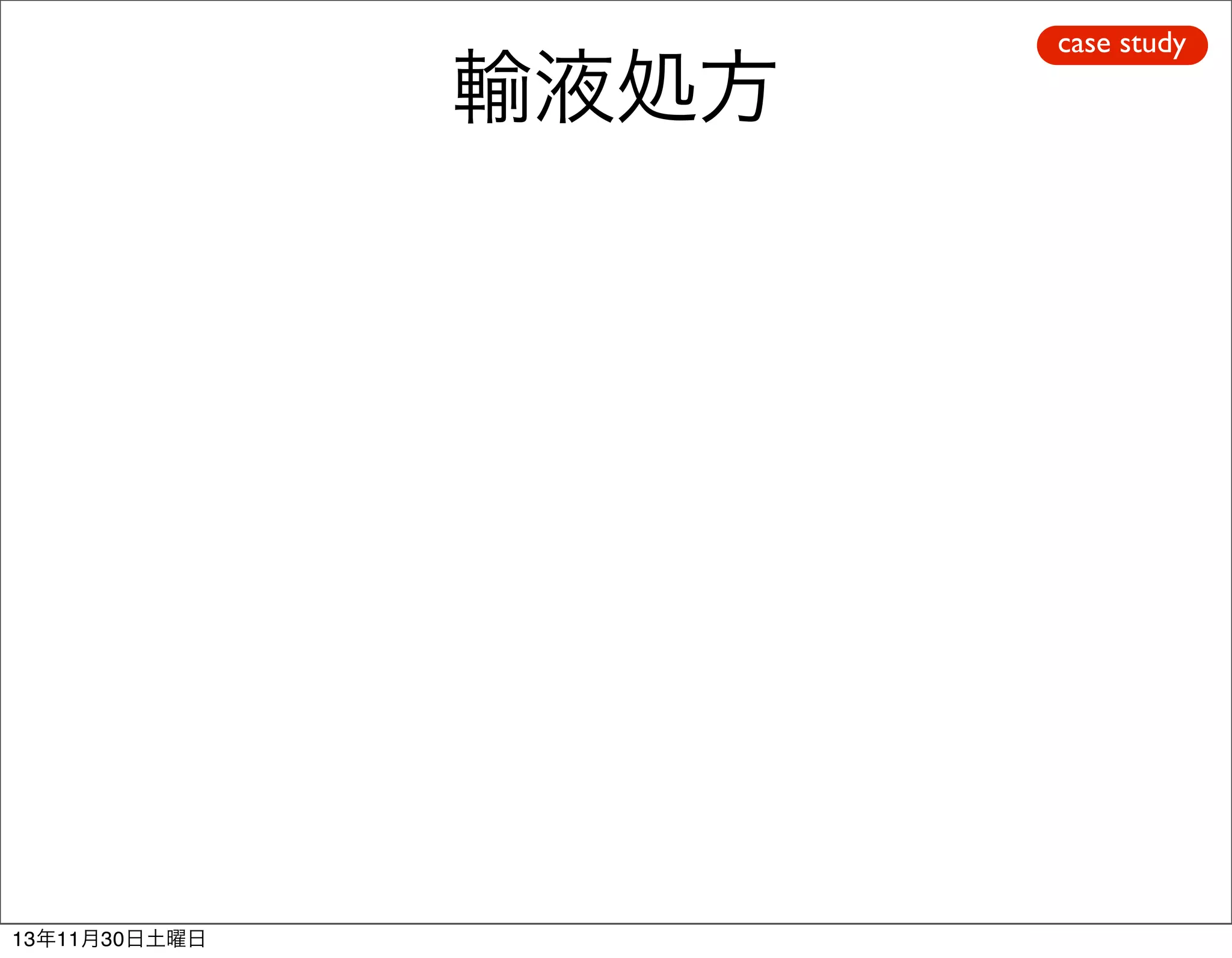 輸液処方

13年11月30日土曜日

case study

 