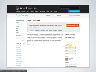 http://wordpress.org/plugins/login-lockdown/
 