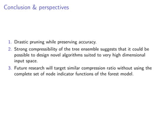 L1-based compression of random forest modelSlide