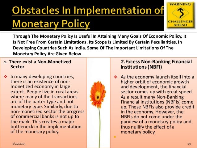 ROLE OF MONETARY POLICY IN INDIA