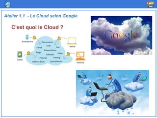 C’est quoi le Cloud ?
Atelier 1.1 - Le Cloud selon Google
 