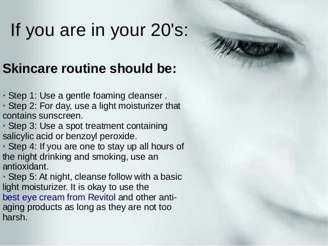 skincare routine 20s