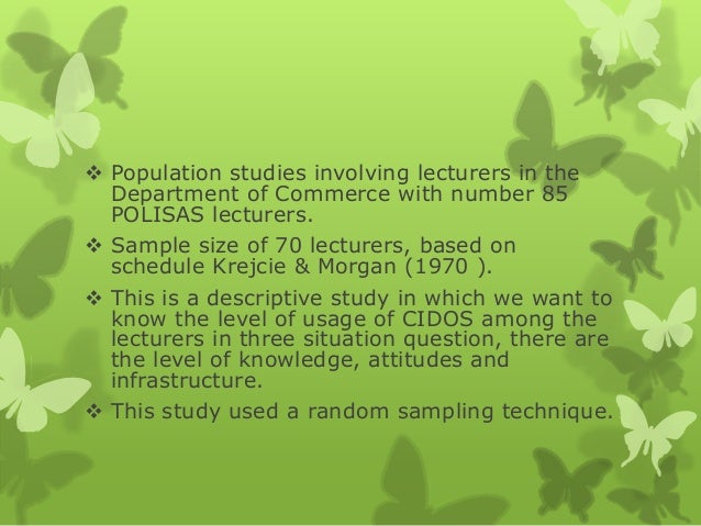 Slide Presentation for Business Research