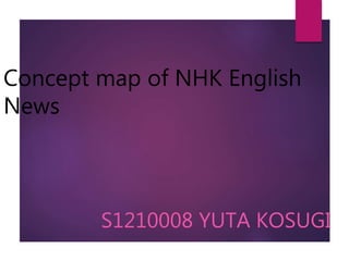 Concept map of NHK English
News
S1210008 YUTA KOSUGI
 