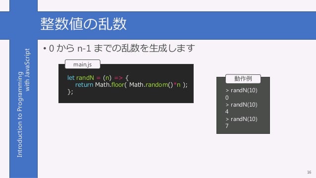 第2回 Javascriptから始めるプログラミング2016