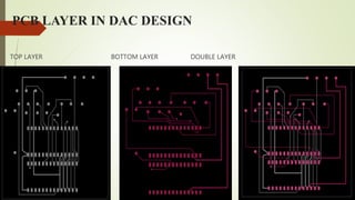 PCB LAYER IN DAC DESIGN
TOP LAYER BOTTOM LAYER DOUBLE LAYER
 