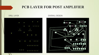 PCB LAYER FOR POST AMPLIFIER
DRILL LAYER OVERALL DESIGN
 